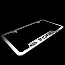 Load image into Gallery viewer, Brand New 2PCS Ford Chrome Stainless Steel License Plate Frame Officially Licensed