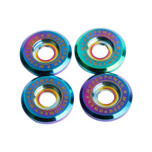 Load image into Gallery viewer, Brand New 4PCS JDM Mugen Power Neo-Chrome License Plate Frame Bolts Screws Fasteners Universal