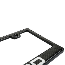Brand New Universal 100% Real Carbon Fiber TRD License Plate Frame - 2PCS