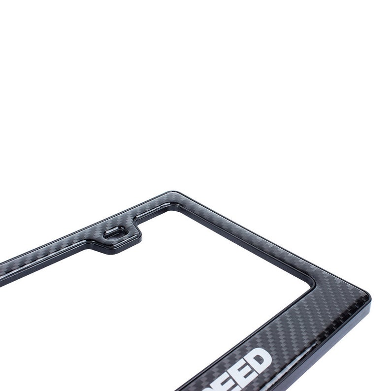 Brand New Universal 100% Real Carbon Fiber Mazdaspeed License Plate Frame - 1PCS