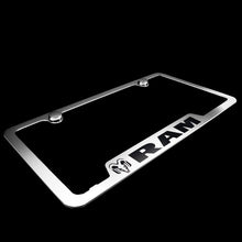 Load image into Gallery viewer, Brand New 2PCS Ram Chrome Stainless Steel License Plate Frame Officially Licensed