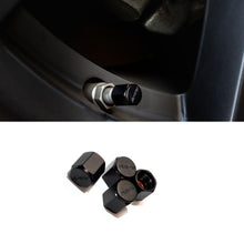 Load image into Gallery viewer, Brand New 4PCS VOLKRACING RAY TIRE Valve Stem Caps Forged Aluminum Black Universal Jdm