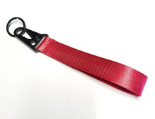 Load image into Gallery viewer, BRAND New JDM OMP Red Racing Keychain Metal key Ring Hook Strap Lanyard Universal