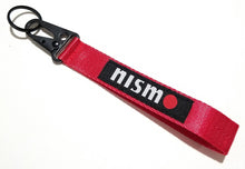 Load image into Gallery viewer, BRAND New JDM Nismo Red Racing Keychain Metal key Ring Hook Strap Lanyard Universal