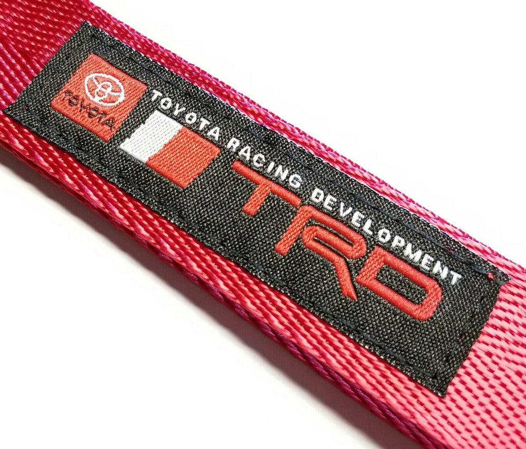 BRAND New JDM TRD Red Racing Keychain Metal key Ring Hook Strap Lanyard Universal