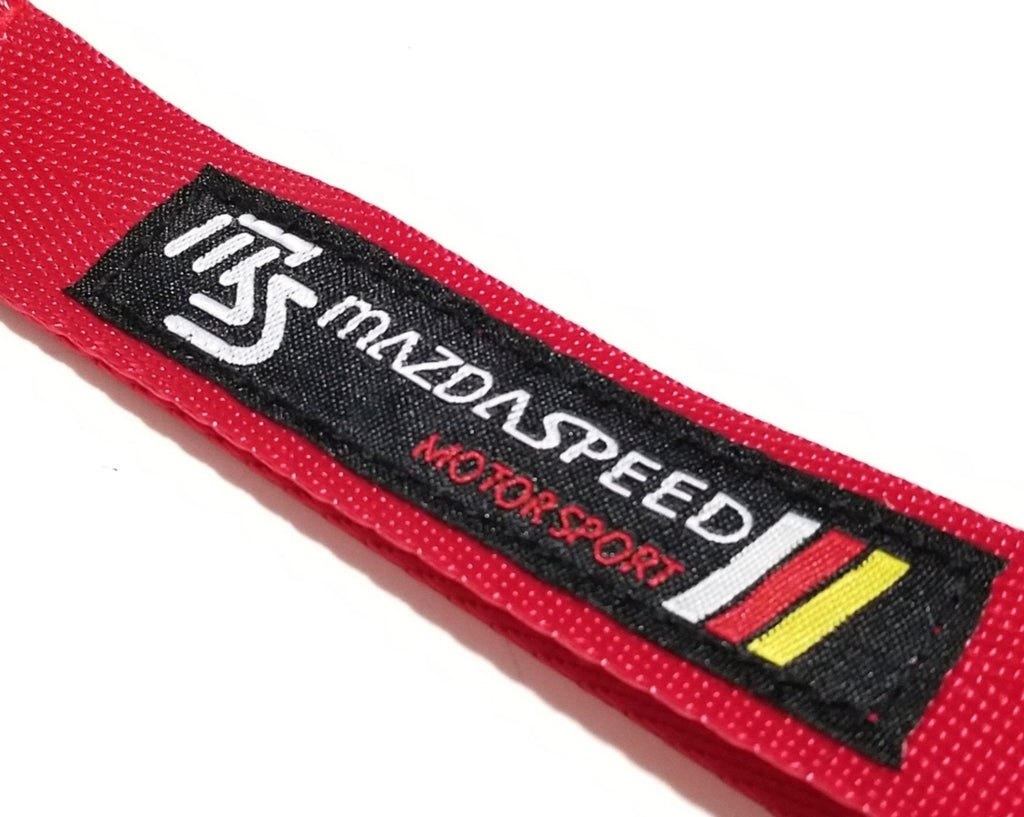 BRAND New JDM Mazdaspeed Red Racing Keychain Metal key Ring Hook Strap Lanyard Universal