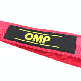BRAND New JDM OMP Red Racing Keychain Metal key Ring Hook Strap Lanyard Universal