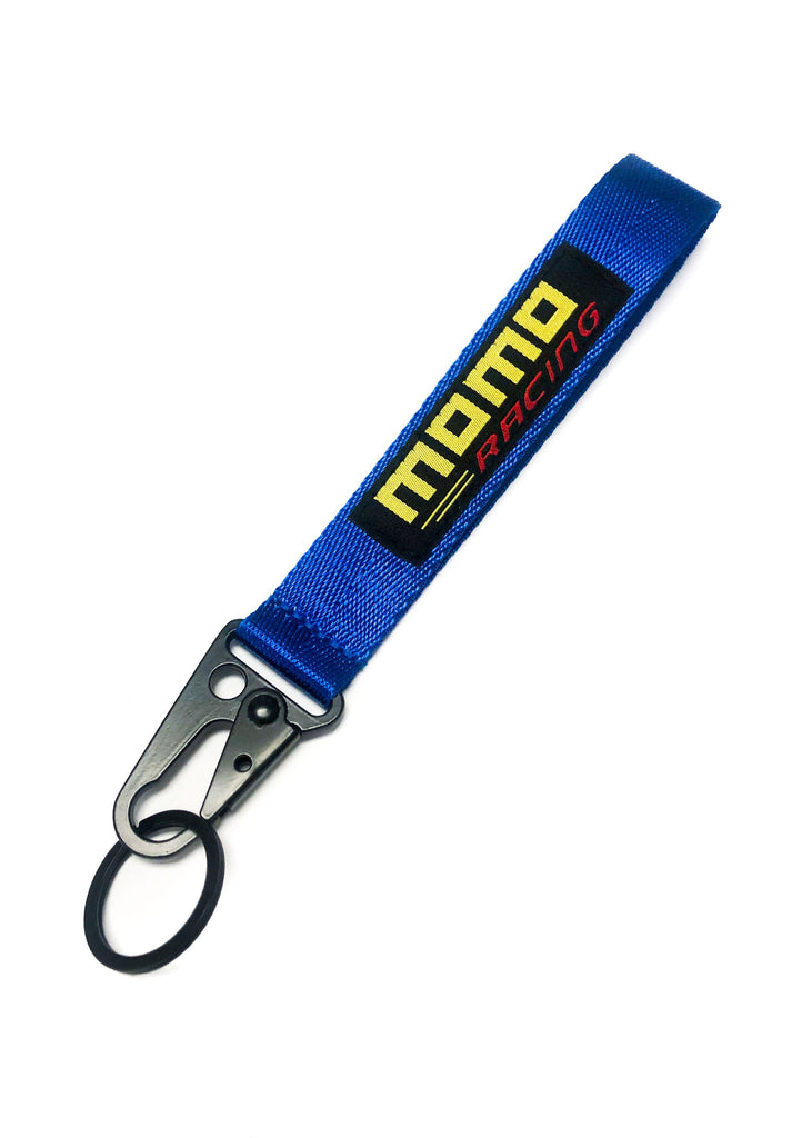 Universal Keychain Metal key Ring Hook Strap Lanyard Nylon for MOMO Racing