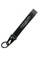 Load image into Gallery viewer, BRAND New JDM CHRYSLER Black Racing Keychain Metal key Ring Hook Strap Lanyard Universal