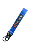 BRAND New JDM SCION Blue Racing Keychain Metal key Ring Hook Strap Lanyard Universal