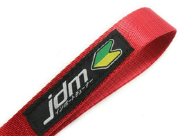 BRAND New JDM Beginner Leaf Red Racing Keychain Metal key Ring Hook Strap Lanyard Universal