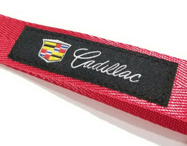 BRAND New JDM Cadillac Red Racing Keychain Metal key Ring Hook Strap Lanyard Universal