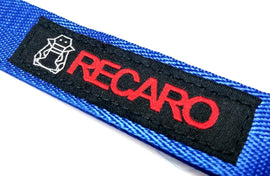 BRAND New JDM Recaro Blue Racing Keychain Metal key Ring Hook Strap Lanyard Universal
