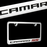 Brand New 1PCS Camaro SS Chrome Plated Brass License Plate Frame Officially Licensed