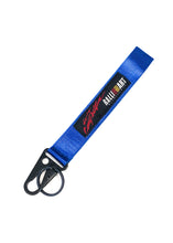 Load image into Gallery viewer, BRAND New JDM RALLIART Blue Racing Keychain Metal key Ring Hook Strap Lanyard Universal