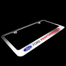 Load image into Gallery viewer, Brand New 1PCS FORD PERFORMANCE Chrome Plated Brass License Plate Frame Officially Licensed