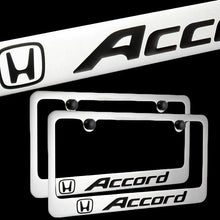 Load image into Gallery viewer, Brand New 2PCS ACCORD Chrome Plated Brass License Plate Frame Officially Licensed