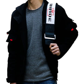 Brand New JDM Bride Racing Black Harness Adjustable Shoulder Strap Backpack