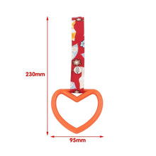 Load image into Gallery viewer, Brand New Heart Orange JDM TSURIKAWA Ring Subway Train Bus Handle Strap Charm Drift