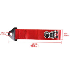 Brand New Mugen Racer High Strength Red Tow Towing Strap Hook For Front / REAR BUMPER JDM
