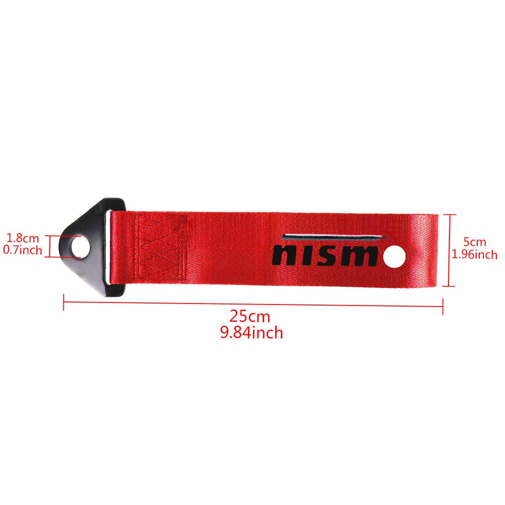 Brand New Nismo High Strength Red Tow Towing Strap Hook For Front / REAR BUMPER JDM