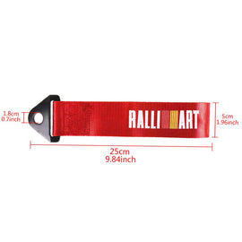 Brand New Ralliart High Strength Red Tow Towing Strap Hook For Front / REAR BUMPER JDM