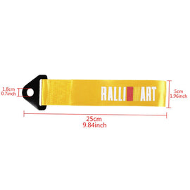 Brand New Ralliart High Strength Gold Tow Towing Strap Hook For Front / REAR BUMPER JDM