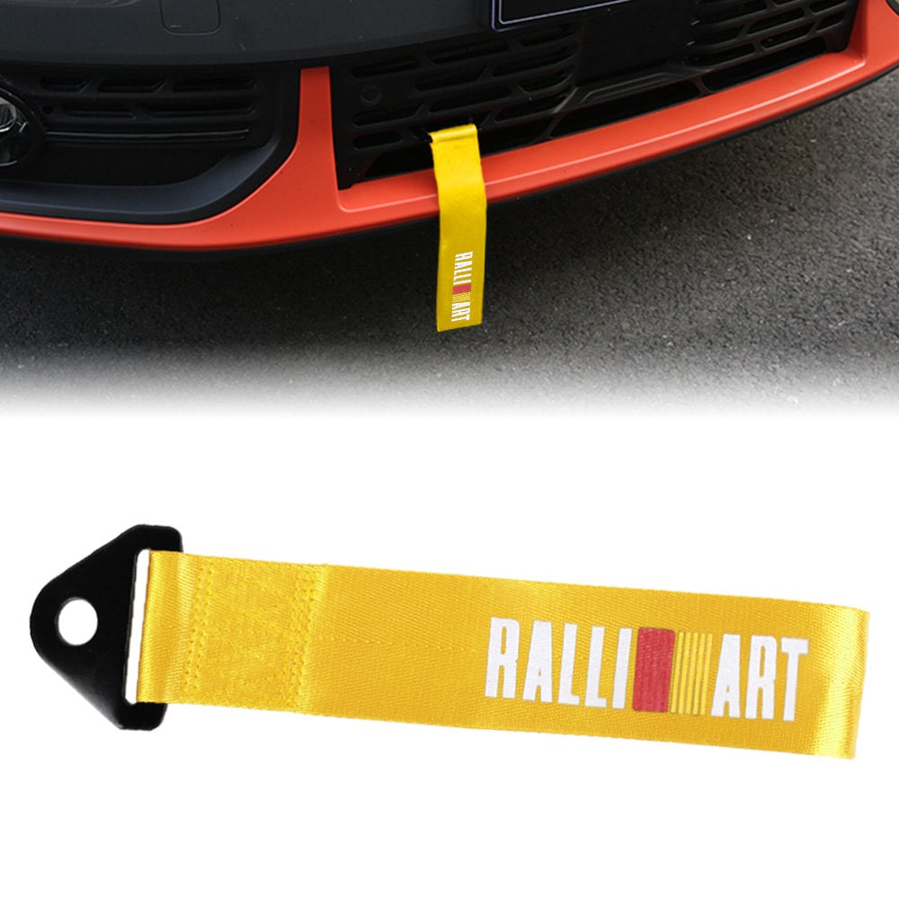 Brand New Ralliart High Strength Gold Tow Towing Strap Hook For Front / REAR BUMPER JDM
