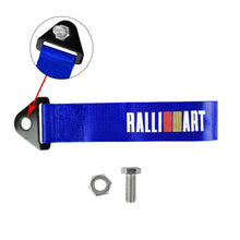 Load image into Gallery viewer, Brand New Ralliart High Strength Blue Tow Towing Strap Hook For Front / REAR BUMPER JDM