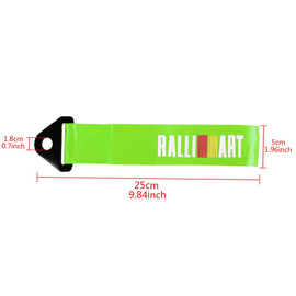 Brand New Ralliart High Strength Green Tow Towing Strap Hook For Front / REAR BUMPER JDM