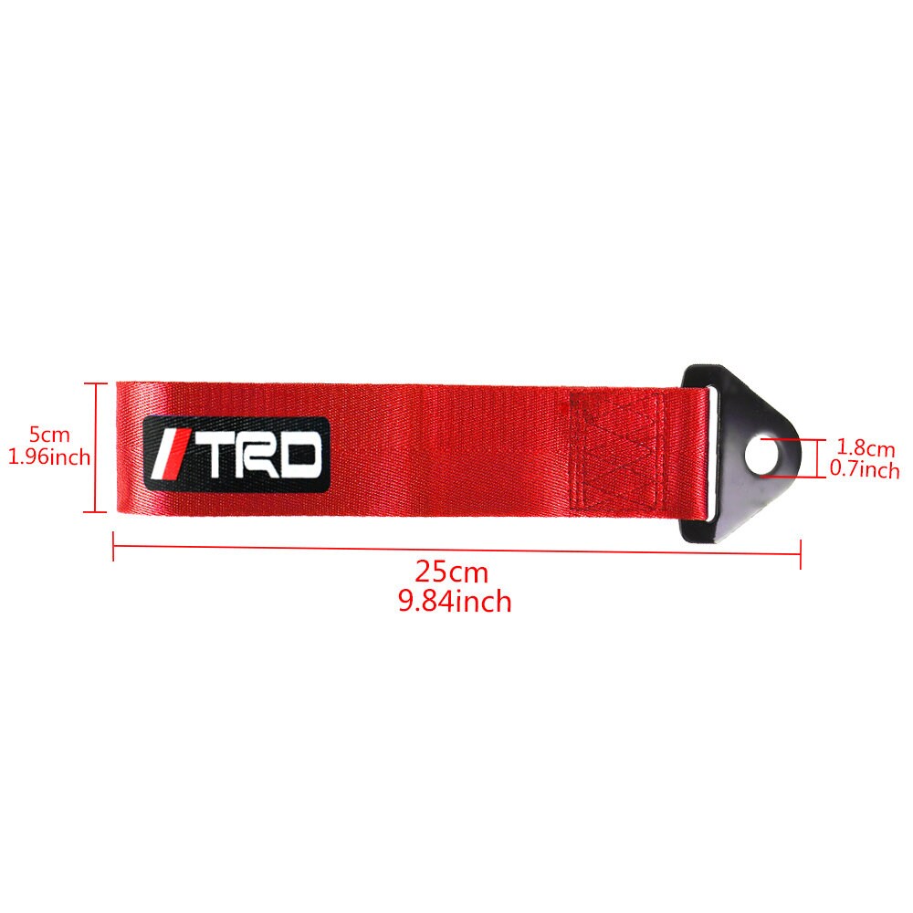 Brand New Trd High Strength Red Tow Towing Strap Hook For Front / REAR BUMPER JDM