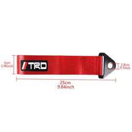 Brand New Trd High Strength Red Tow Towing Strap Hook For Front / REAR BUMPER JDM