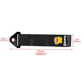 Brand New Domo High Strength Black Tow Towing Strap Hook For Front / REAR BUMPER JDM
