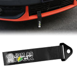Brand New Jdm As Fck High Strength Black Tow Towing Strap Hook For Front / REAR BUMPER JDM