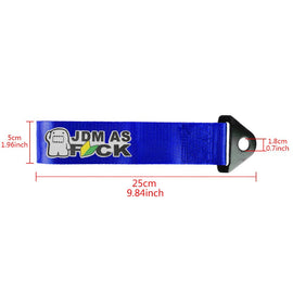 Brand New Jdm As Fck High Strength Blue Tow Towing Strap Hook For Front / REAR BUMPER JDM