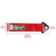 Load image into Gallery viewer, Brand New Jdm As Fck High Strength Red Tow Towing Strap Hook For Front / REAR BUMPER JDM