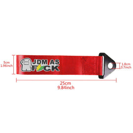 Brand New Jdm As Fck High Strength Red Tow Towing Strap Hook For Front / REAR BUMPER JDM