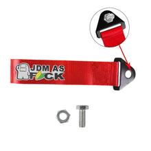 Load image into Gallery viewer, Brand New Jdm As Fck High Strength Red Tow Towing Strap Hook For Front / REAR BUMPER JDM