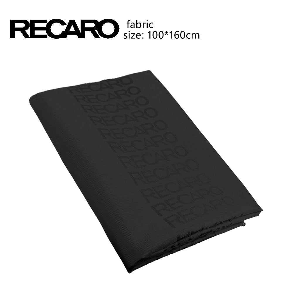 Brand New Black Recaro Fabric Material SEAT Cover Cloth For Universal Interior