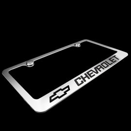 Brand New 1PCS Chevrolet Chrome Plated Brass License Plate Frame Officially Licensed