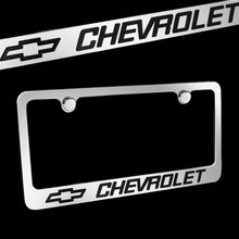Load image into Gallery viewer, Brand New 1PCS Chevrolet Chrome Plated Brass License Plate Frame Officially Licensed