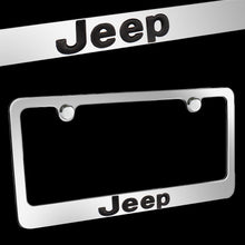 Load image into Gallery viewer, Brand New 1PCS JEEP Chrome Plated Brass License Plate Frame Officially Licensed