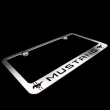 Load image into Gallery viewer, Brand New 1PCS MUSTANG Chrome Plated Brass License Plate Frame Officially Licensed