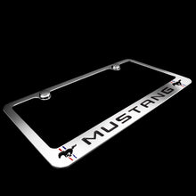 Load image into Gallery viewer, Brand New 2PCS MUSTANG Chrome Plated Brass License Plate Frame Officially Licensed