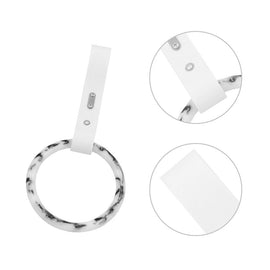 Brand New Round White JDM TSURIKAWA Ring Subway Train Bus Handle Strap Charm Drift