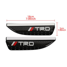 Load image into Gallery viewer, Brand New 2PCS Universal TRD Carbon Fiber Rear View Side Mirror Visor Shade Rain Shield Water Guard