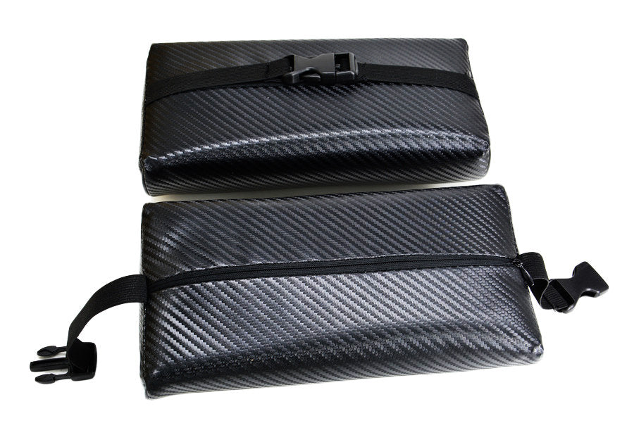 Brand New 2PCS Carbon Fiber Leather JP Junction Produce Vip Car Neck Rest Pillow Headrest Cushion