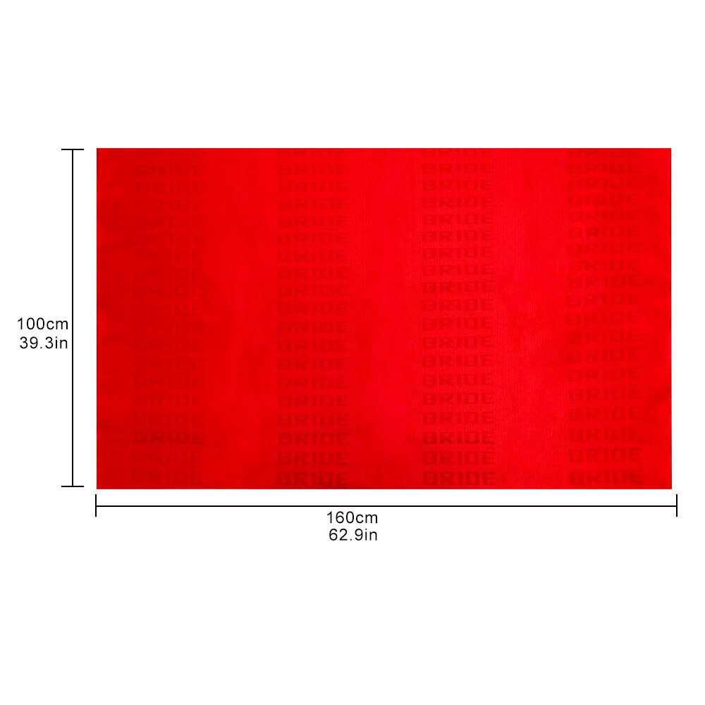 BRAND NEW Full Red JDM Bride Fabric Cloth For Car Seat Panel Armrest Decoration 1M×1.6M
