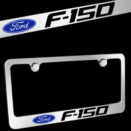 Brand New 1PCS F150 Chrome Plated Brass License Plate Frame Officially Licensed