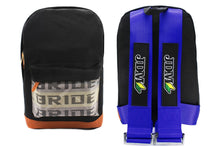 Load image into Gallery viewer, Brand New JDM Bride Racing Blue Harness Adjustable Shoulder Strap Back Pack